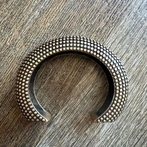 J. Crew Gold/Brass Textured Bracelet